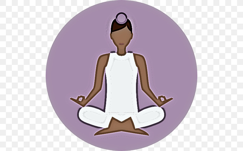 Yoga Meditation Physical Fitness Purple Violet, PNG, 512x512px, Yoga, Kneeling, Meditation, Physical Fitness, Purple Download Free