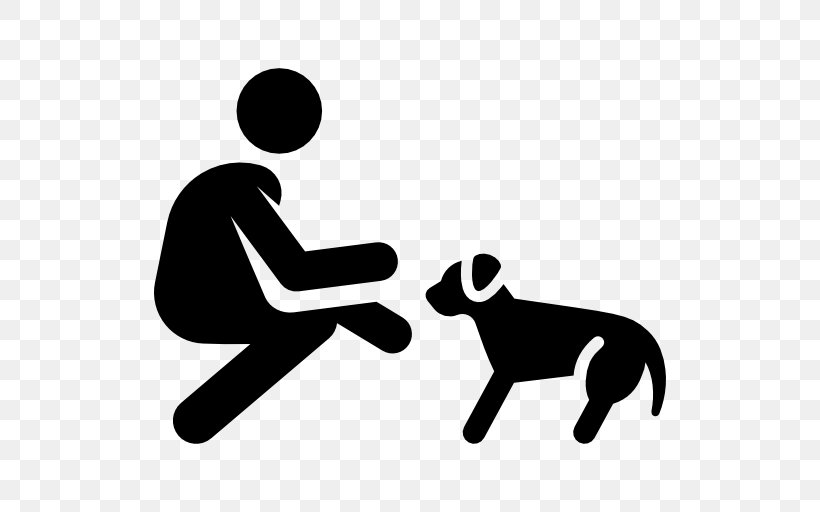 Dog Training Pet, PNG, 512x512px, Dog, Animal Training, Area, Black, Black And White Download Free