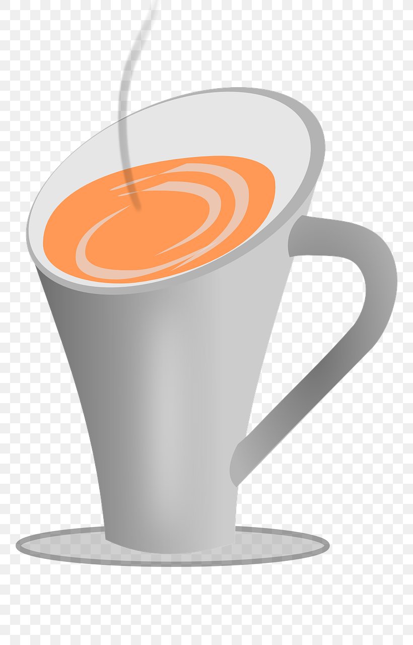 Coffee Cup Tea Cafe Clip Art, PNG, 758x1280px, Coffee, Cafe, Caffeine, Cappuccino, Coffee Bean Download Free