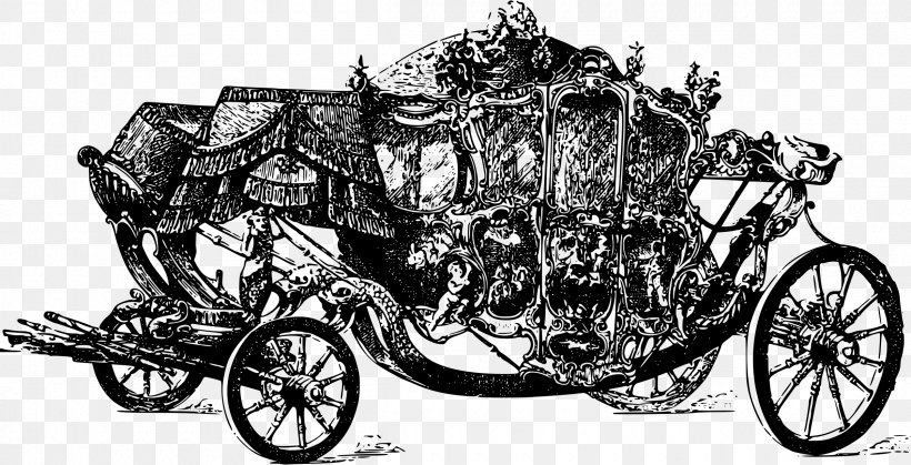 Wheel Carriage Wagon Horse-drawn Vehicle, PNG, 2400x1227px, Wheel, Automotive Design, Baby Transport, Black And White, Car Download Free