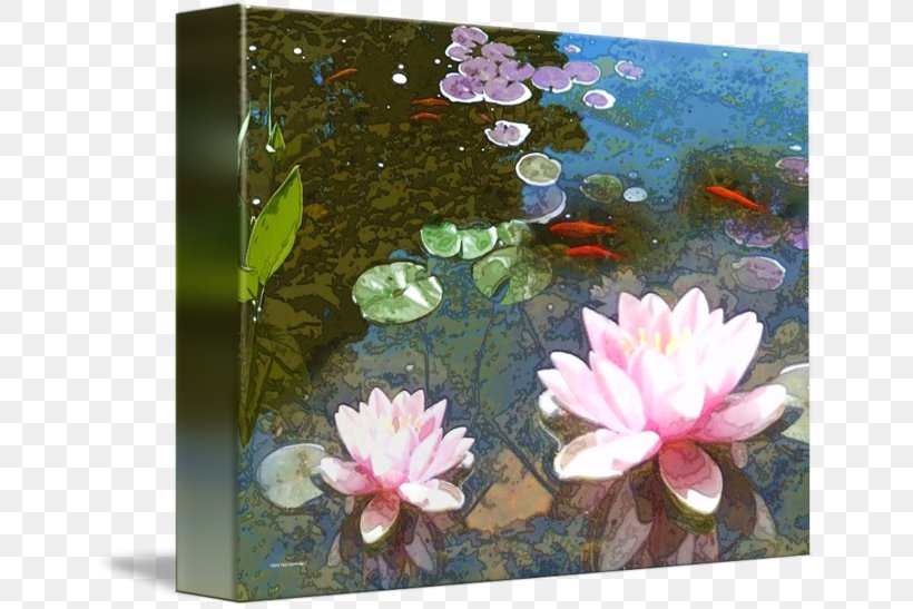 Aquatic Plants Pond Petal Flower Painting, PNG, 650x547px, Aquatic Plants, Aquatic Plant, Flora, Flower, Painting Download Free