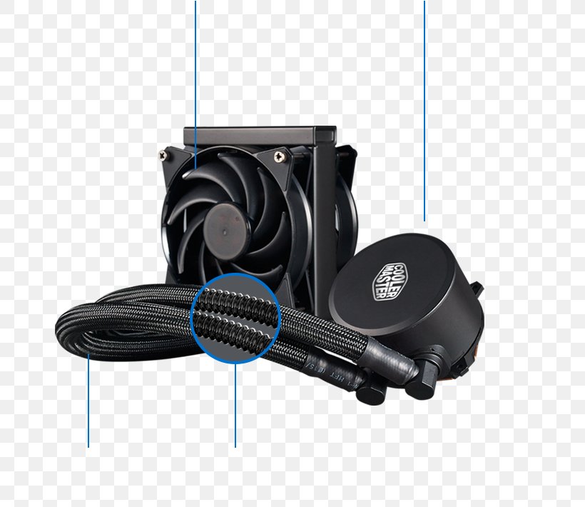 Computer System Cooling Parts Cooler Master MasterLiquid Lite 120 Liquid Cooling System Water Cooling CPU Socket, PNG, 750x710px, Computer System Cooling Parts, Antec, Audio, Audio Equipment, Computer Download Free