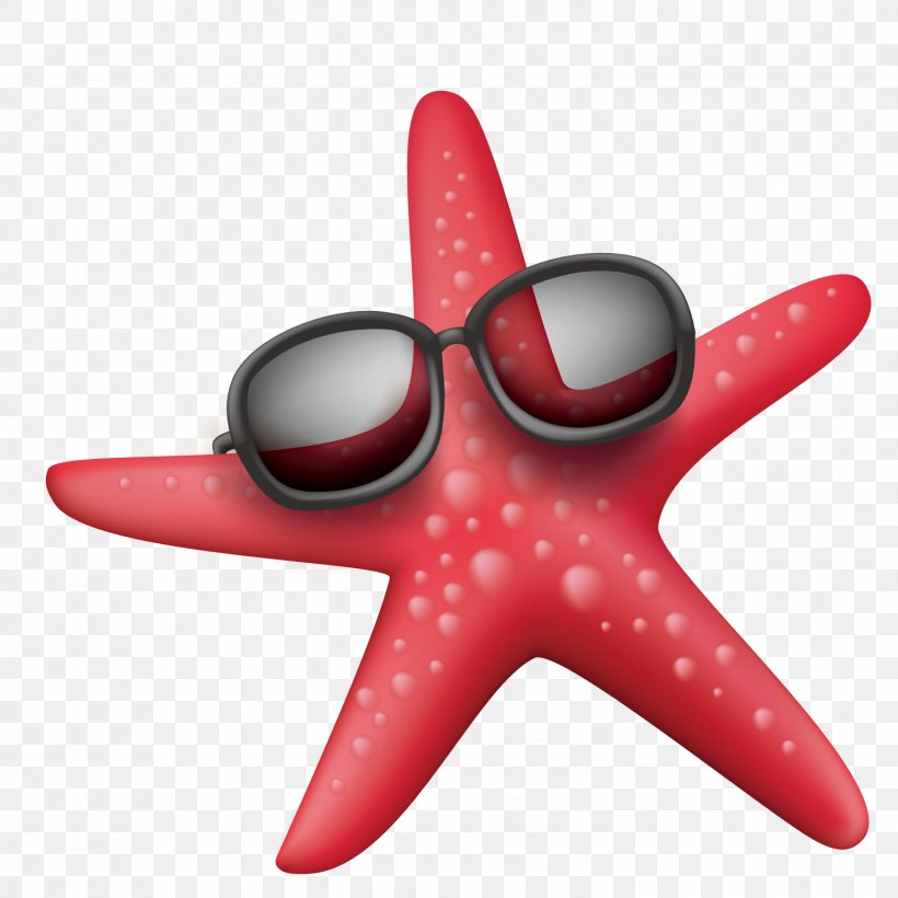 Starfish Sunglasses Sea, PNG, 1500x1501px, Starfish, Beach, Cartoon, Designer, Echinoderm Download Free