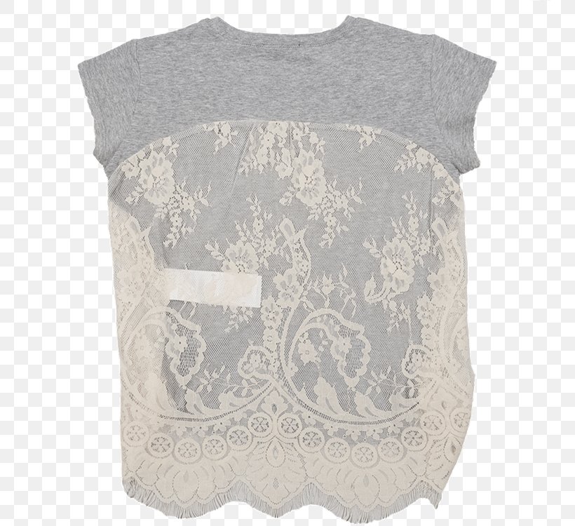 T-shirt Sleeve Outerwear Lace, PNG, 750x750px, Tshirt, Beige, Lace, Outerwear, Sleeve Download Free