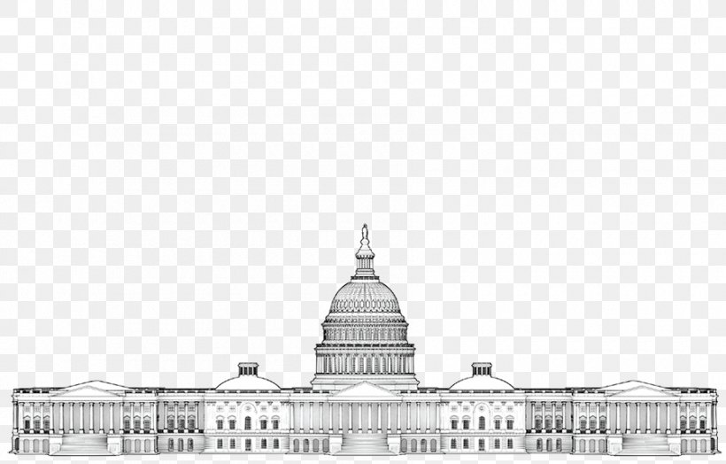 United States Capitol Dome White House United States Capitol Rotunda United States Congress, PNG, 900x576px, United States Capitol, Black And White, Drawing, Facade, History Download Free