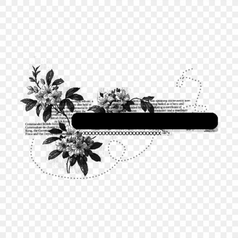 Black-and-white Plant Tree Flower Drawing, PNG, 2289x2289px, Blackandwhite, Drawing, Flower, Plant, Tree Download Free