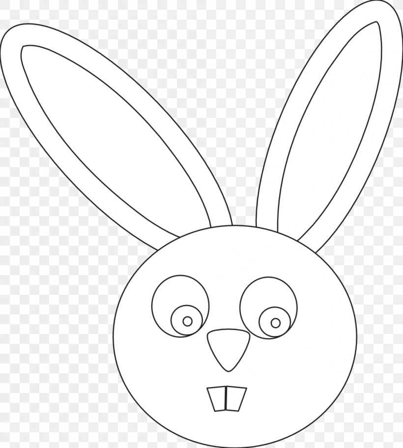 Domestic Rabbit Line Art Drawing Black And White Clip Art, PNG, 999x1112px, Watercolor, Cartoon, Flower, Frame, Heart Download Free