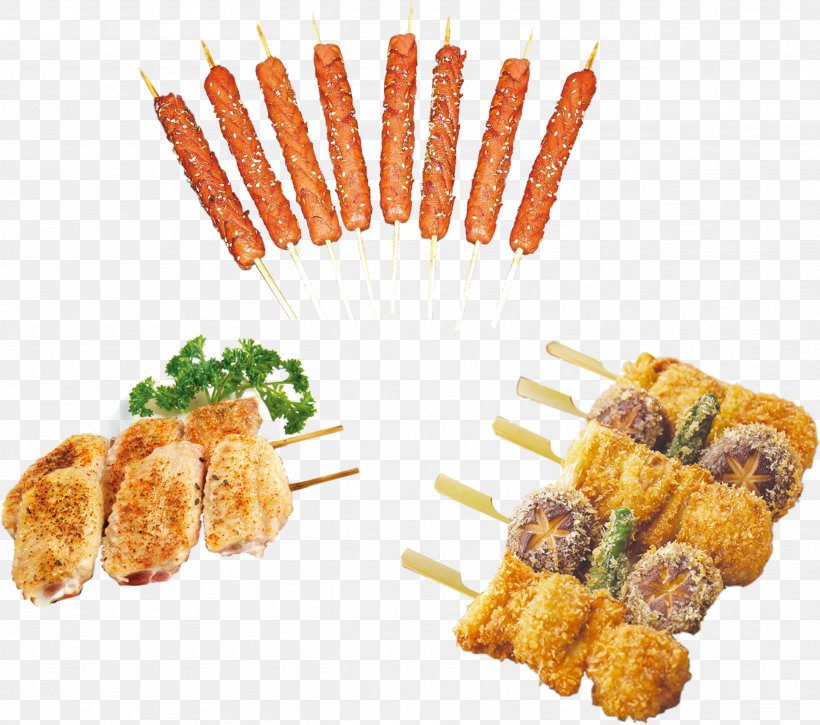 Hamburger Sausage Chuan Barbecue Fried Chicken, PNG, 2511x2222px, Hamburger, Animal Source Foods, Appetizer, Asian Food, Barbecue Download Free