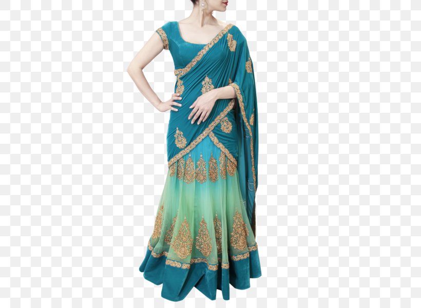 Lehenga-style Saree Sari Blouse Skirt, PNG, 524x600px, Lehengastyle Saree, Aqua, Blouse, Blue, Choli Download Free