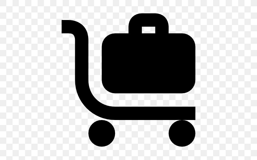 Baggage Cart, PNG, 512x512px, Baggage, Baggage Car, Baggage Cart, Black, Black And White Download Free
