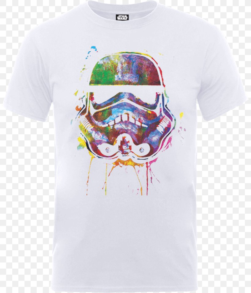 T-shirt Stormtrooper Lando Calrissian Star Wars, PNG, 807x960px, Watercolor, Cartoon, Flower, Frame, Heart Download Free