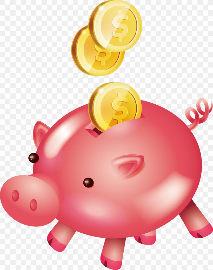Piggy Bank Domestic Pig Pink, PNG, 2042x2592px, Piggy Bank, Bank, Designer, Domestic Pig, Pink Download Free