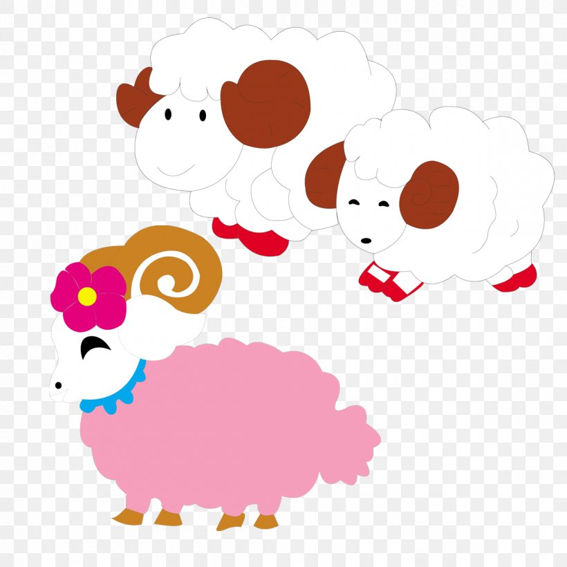 Sheep Image Color, PNG, 1200x1200px, Sheep, Area, Art, Artwork, Carnivoran Download Free