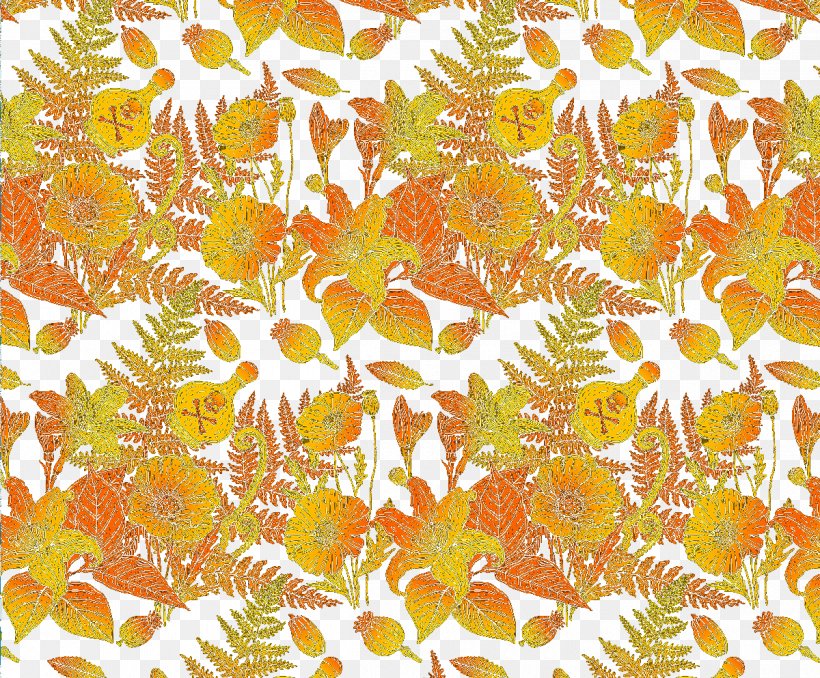 Yellow Leaf Gold Pattern, PNG, 1200x993px, Yellow, Designer, Floral Design, Flower, Gold Download Free