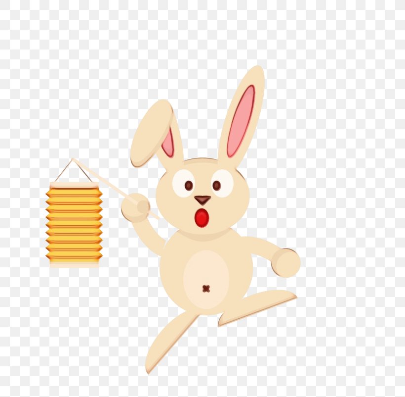 Easter Bunny Background, PNG, 801x802px, Rabbit, Animal Figure, Animation, Beige, Cartoon Download Free