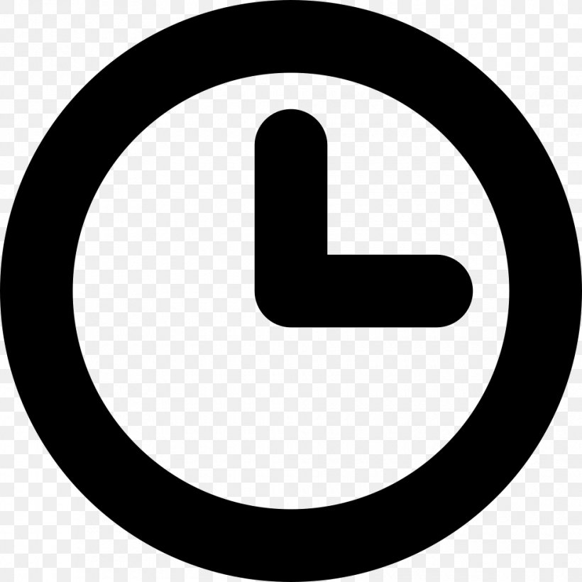Flat Icon, PNG, 980x980px, Clock, Analog Signal, Area, Black And White, Brand Download Free