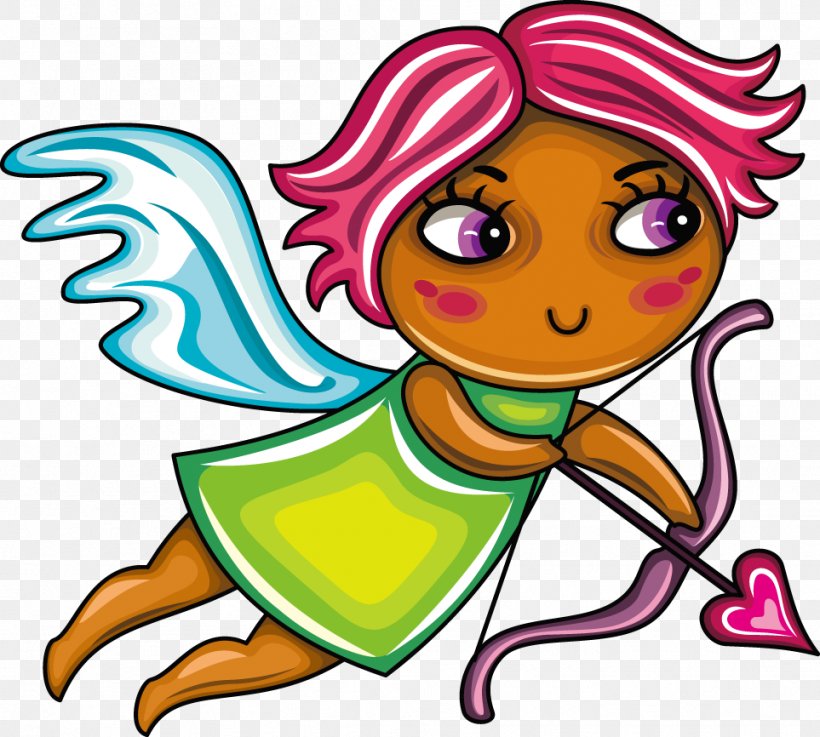 Cupid Child Euclidean Vector, PNG, 963x866px, Watercolor, Cartoon, Flower, Frame, Heart Download Free