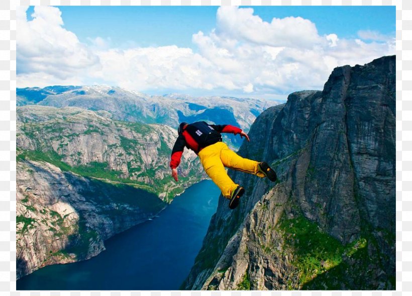 Extreme Sport Wingsuit Flying Kjerag BASE Jumping, PNG, 868x624px, Extreme Sport, Adventure, Base Jumping, Cliff, Escarpment Download Free