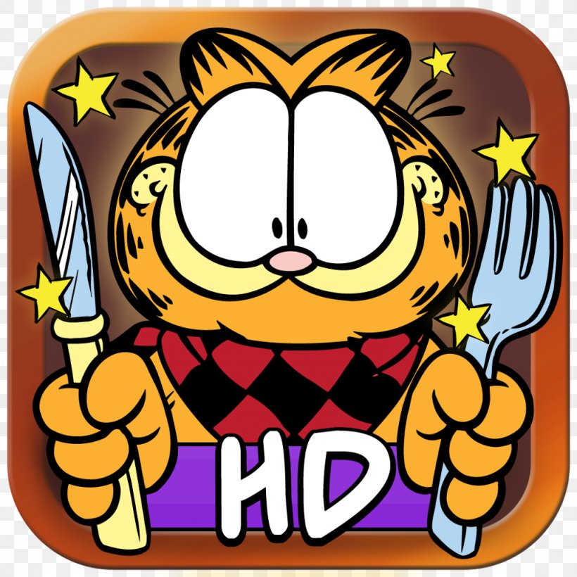Feed Garfield Odie Jon Arbuckle Garfield Chef: Match 3 Puzzle, PNG, 1024x1024px, Feed Garfield, Art, Food, Game, Garfield Download Free
