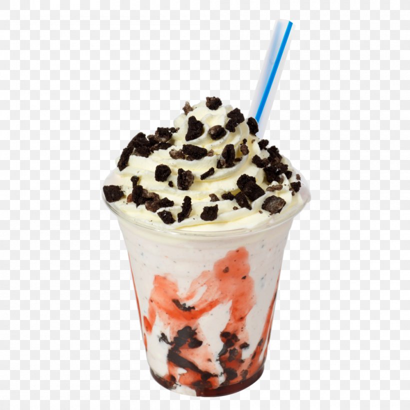 Sundae Ice Cream Milkshake Strawberry Soft Serve, PNG, 1000x1000px, Sundae, Cream, Dairy Product, Dessert, Fast Food Download Free