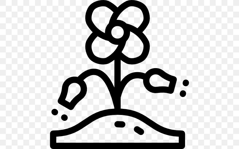 Flower Ecology Clip Art, PNG, 512x512px, Flower, Black And White, Ecology, Natural Environment, Nature Download Free