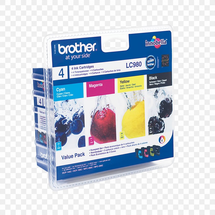 Ink Cartridge Brother Industries CMYK Color Model Printer Yellow, PNG, 960x960px, Ink Cartridge, Black, Brother Industries, Cmyk Color Model, Color Download Free