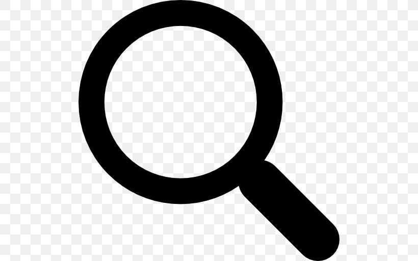 Magnifying Glass Magnification, PNG, 512x512px, Magnifying Glass, Black And White, Glass, Magnification, Magnifier Download Free