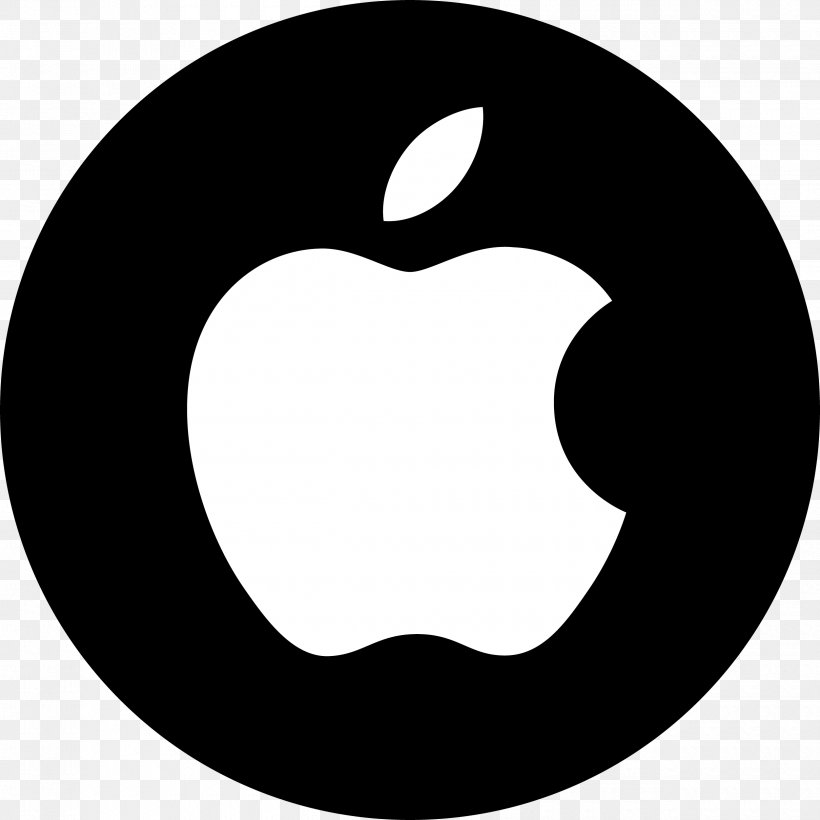 Apple, PNG, 2500x2500px, Apple, Area, Authorized Service Provider, Black, Black And White Download Free