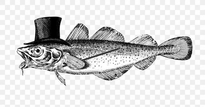 Atlantic Cod Fishing Pêche Côtière Brittany, PNG, 1100x576px, Cod, Artwork, Atlantic Cod, Black And White, Brittany Download Free