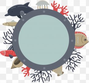 Ocean Coral Decoration Box - Jellyfish Euclidean Vector Coral Illustration PNG