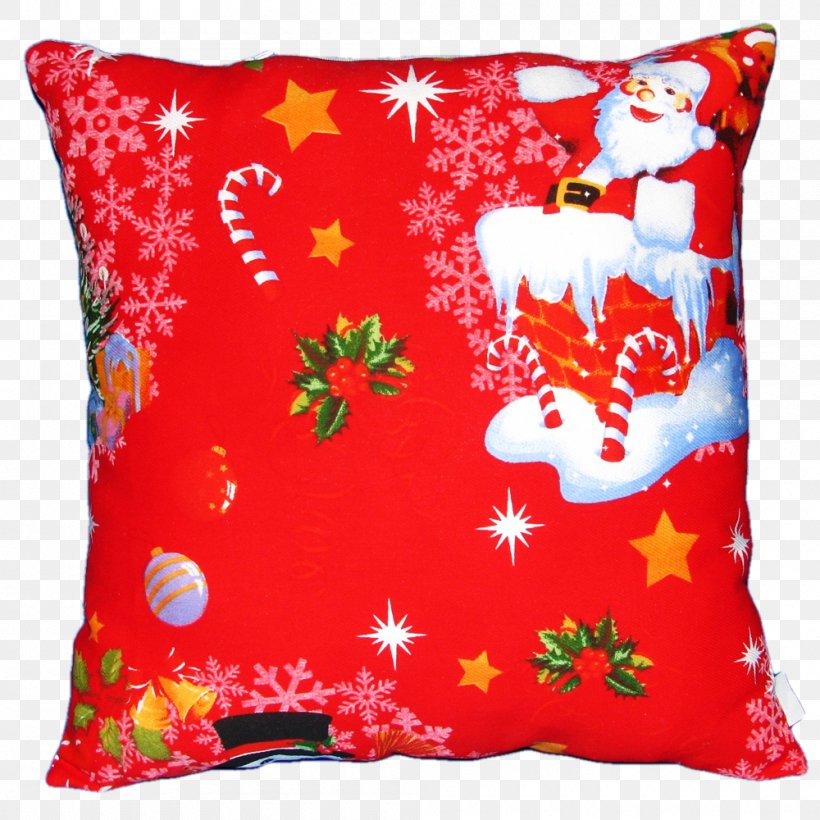 Throw Pillows Cushion Christmas Santa Claus, PNG, 1000x1000px, Pillow, Age Of Majority, Child, Christmas, Cotton Download Free