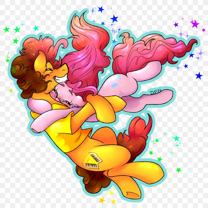 DeviantArt Pinkie Pie Pony, PNG, 1600x1600px, Watercolor, Cartoon, Flower, Frame, Heart Download Free
