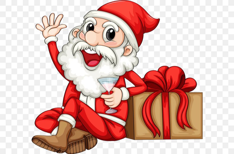 Santa Claus Christmas Clip Art, PNG, 600x540px, Santa Claus, Art, Cartoon, Christmas, Christmas Card Download Free