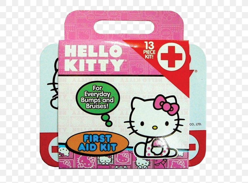 Hello Kitty First Aid Kits First Aid Supplies Health, PNG, 604x604px, Watercolor, Cartoon, Flower, Frame, Heart Download Free