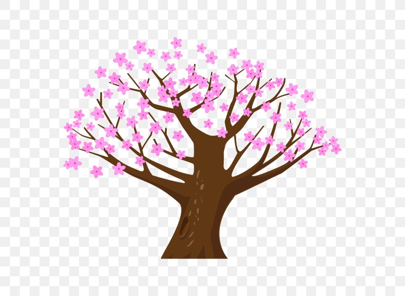 Cherry Blossom Illustration Tree Clip Art Branch, PNG, 600x600px, Cherry Blossom, Blossom, Branch, Floral Design, Flower Download Free