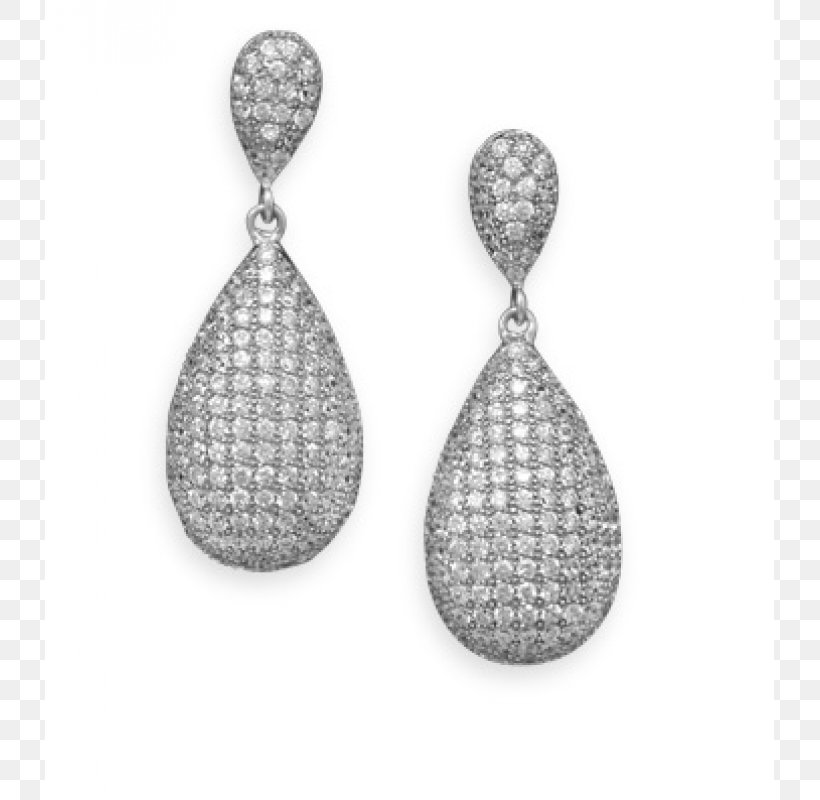 Earring Rhodium Sterling Silver Plating, PNG, 800x800px, Earring, Charms Pendants, Com, Cubic Zirconia, Diamond Download Free