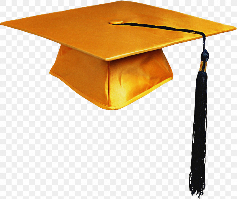 Orange, PNG, 1296x1089px, Mortarboard, Academic Dress, Desk, Furniture, Graduation Download Free