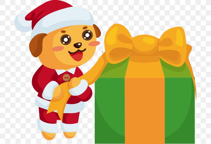 Santa Claus Christmas Ornament Dog Illustration, PNG, 707x561px, Santa Claus, Art, Birthday, Cartoon, Christmas Download Free