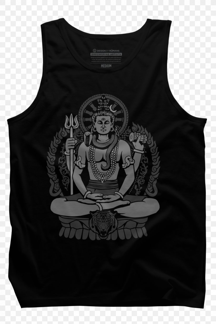 Mahadeva Adiyogi Shiva Statue T-shirt Parvati Deity, PNG, 1200x1800px, Mahadeva, Adiyogi Shiva Statue, Black, Black And White, Brand Download Free