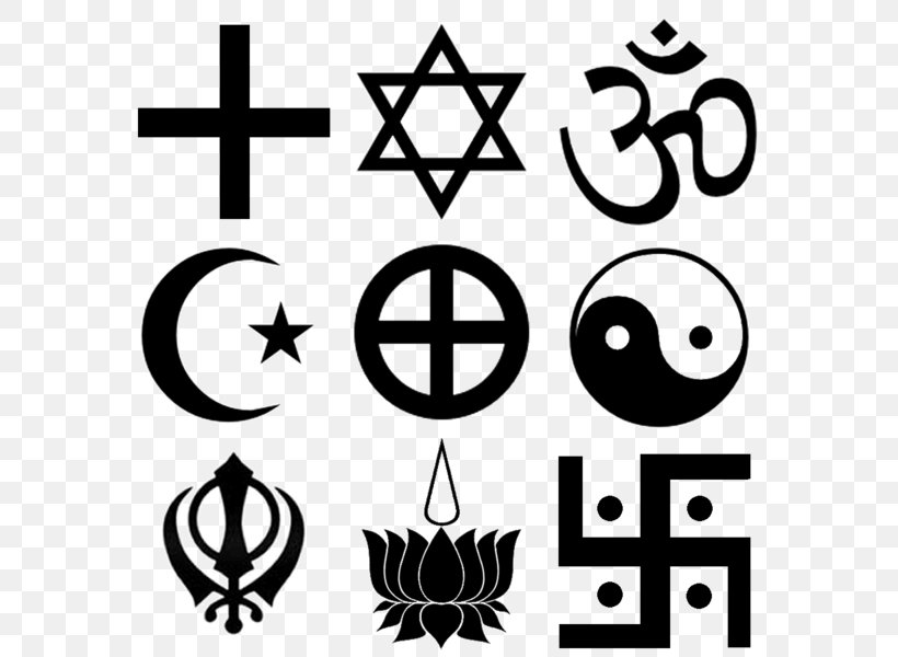 Religion Religious Symbol Clip Art, PNG, 600x600px, Religion, Area, Belief, Black And White, Brand Download Free