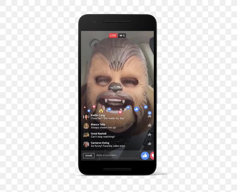 Smartphone Chewbacca Mask Lady Lenovo K6 Power Facebook, PNG, 517x666px, 2016, Smartphone, Blog, Chewbacca, Chewbacca Mask Lady Download Free