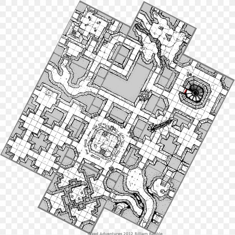 Tile Dungeon Crawl Dungeons & Dragons Game Map, PNG, 1055x1057px, Tile, Area, Black And White, Drawing, Dungeon Download Free