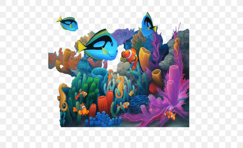 Under The Sea Drawing Desktop Wallpaper Wallpaper, PNG, 500x500px, Under The Sea, Art, Coral, Coral Reef, Drawing Download Free