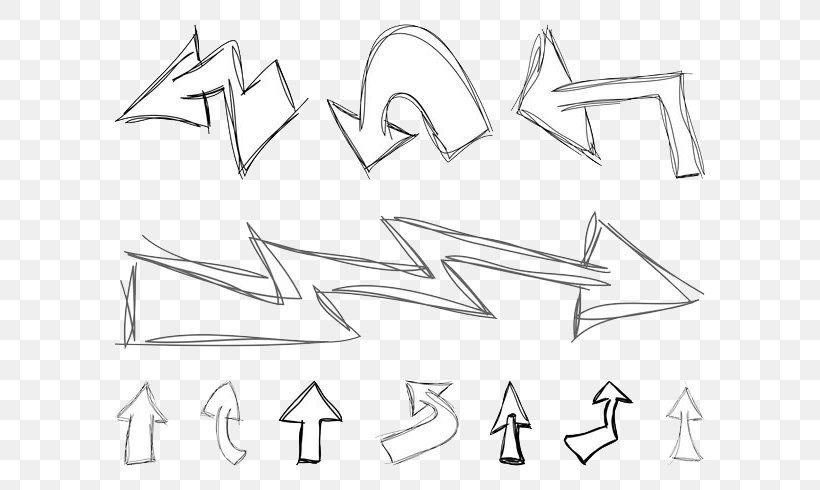 Arrow Drawing, PNG, 700x490px, Drawing, Area, Black And White, Brand, Diagram Download Free