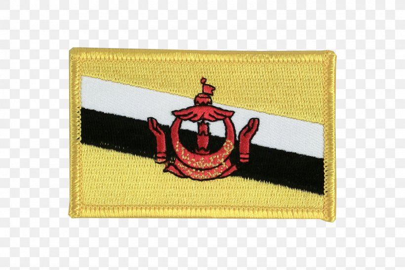 Flag Of Brunei Flag Of Brunei Fahne Flag Patch, PNG, 1500x1000px, Brunei, Brand, Centimeter, Emblem, Embroidered Patch Download Free