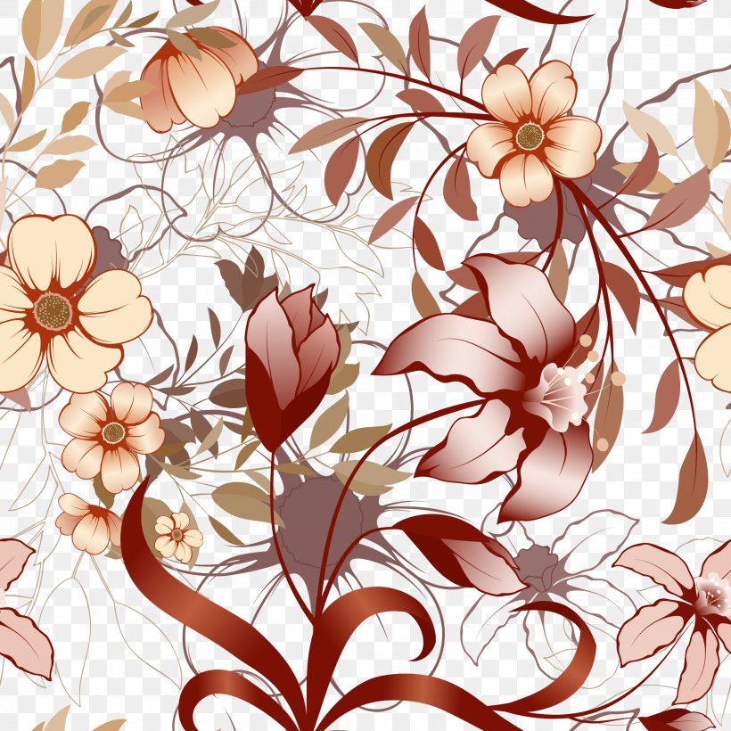 Floral Design Pattern, PNG, 2476x2476px, Watercolor, Cartoon, Flower, Frame, Heart Download Free