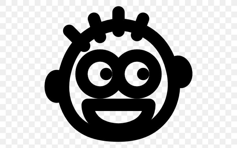Smiley Emoticon Icon Design Clip Art, PNG, 512x512px, Smiley, Art Emoji, Avatar, Black, Black And White Download Free