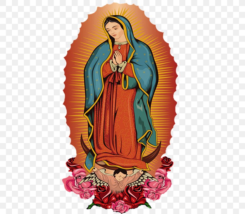Basilica Of Our Lady Of Guadalupe Mary Shrine Of Our Lady Of Guadalupe, PNG, 411x718px, Our Lady Of Guadalupe, Art, Basilica Of Our Lady Of Guadalupe, Cartoon, Fiction Download Free