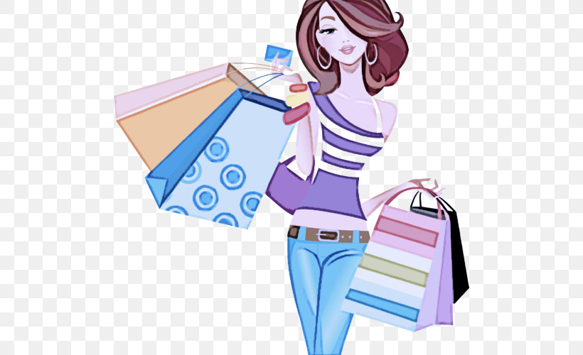 Cartoon Shopping Style Fashion Design Bag, PNG, 500x500px, Cartoon, Bag, Fashion Design, Shopping, Style Download Free