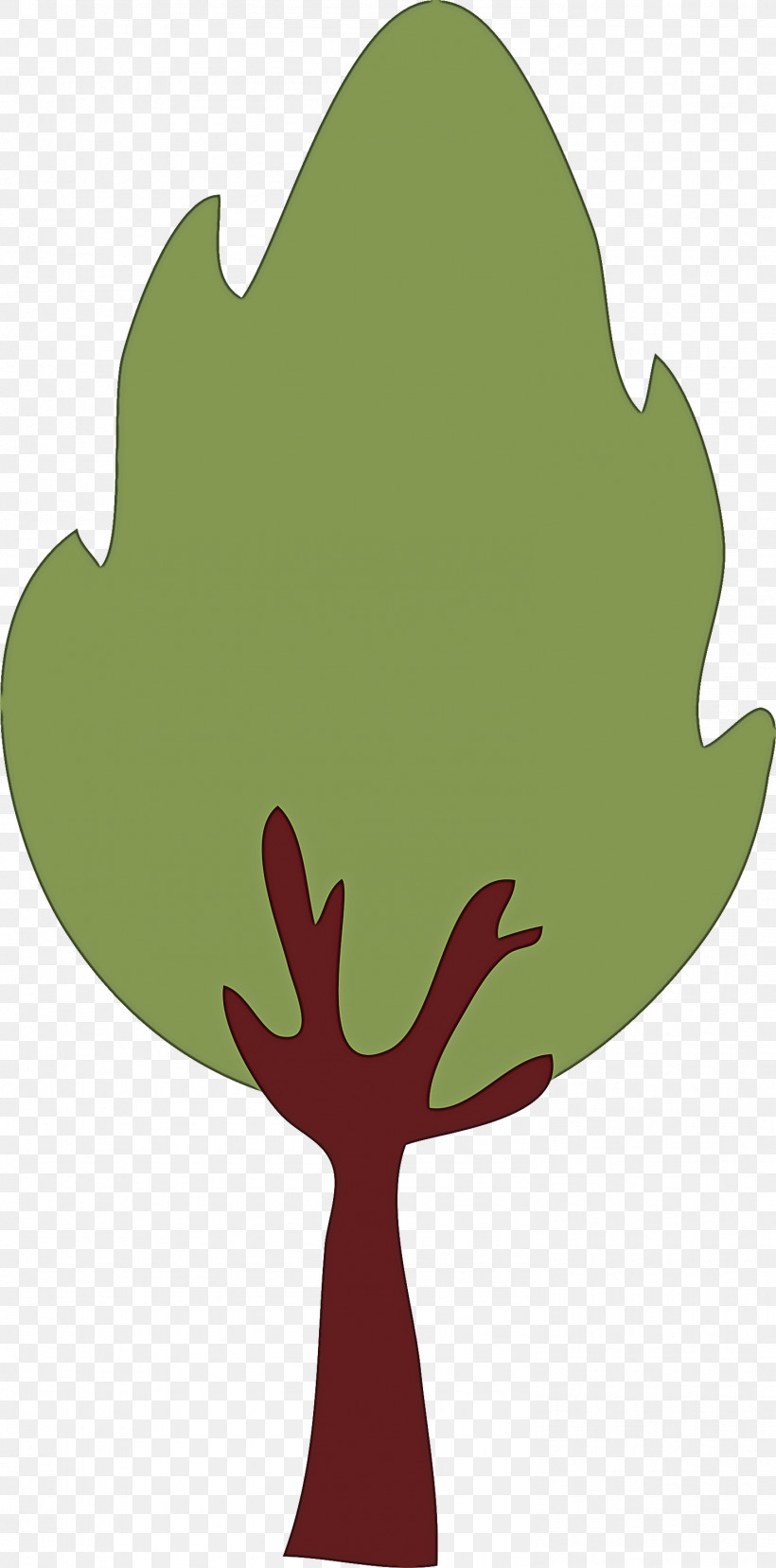 Leaf Green Tree Plant Woody Plant, PNG, 1484x2999px, Cartoon Tree, Abstract Tree, Green, Hand, Leaf Download Free